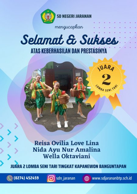 SD Negeri Yogyakarta Juara 2 Flsn tingkat Kapanewon Banguntapan