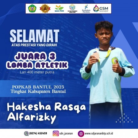 SD Negeri Yogyakarta Juara Popkab Atletik