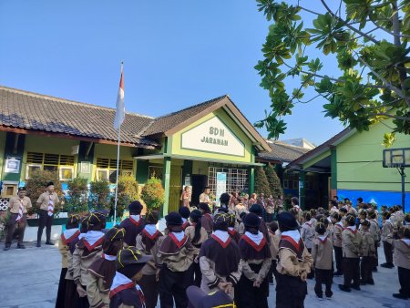 SD Negeri Yogyakarta Upacara Hari Pramuka 14 Agustus 2024